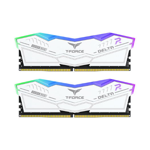 RAM TeamGroup T-Force Delta RGB 64GB  DDR5 5600Mhz | Đen/Trắng - Hàng Chính Hãng