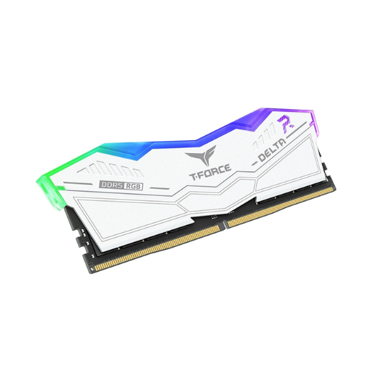 RAM TeamGroup T-Force Delta RGB 64GB  DDR5 5600Mhz | Đen/Trắng - Hàng Chính Hãng