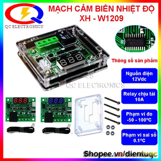 Mạch xh-w1209 12v 10a dùng cảm biến nhiệt độ