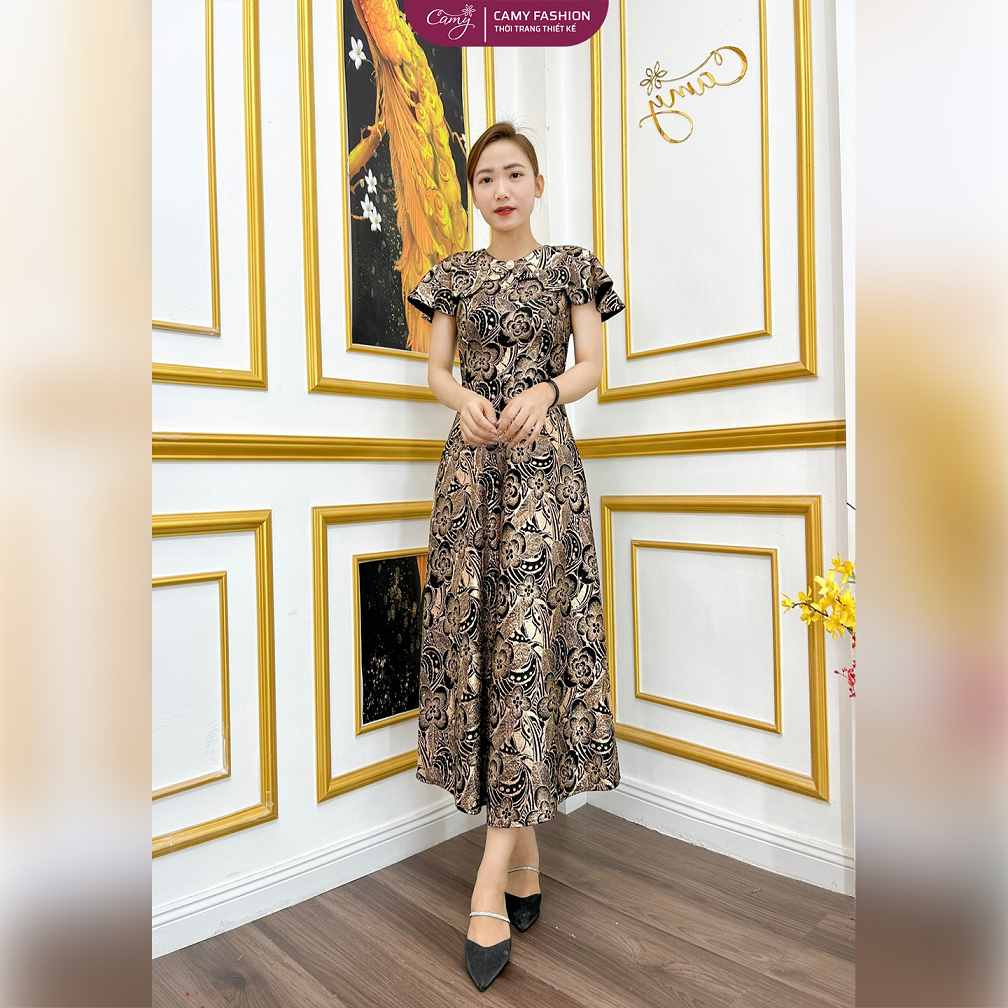 ĐẦM DỆT KIM SA ĐI TIỆC - MÃ 3892