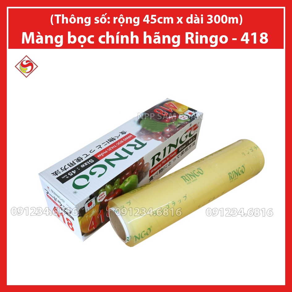 Màng bọc thực phẩm - RINGO 418 (Khổ 45cm x 300m)