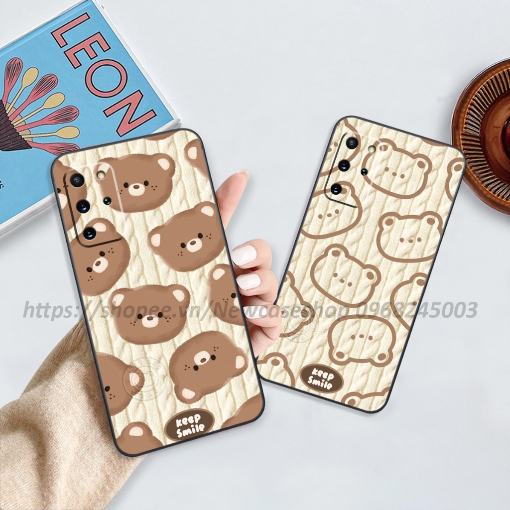 Ốp lưng Samsung S20 FE / M23 5G / M31 / M51 / M52 5G in hình họa tiết len Bear Cute