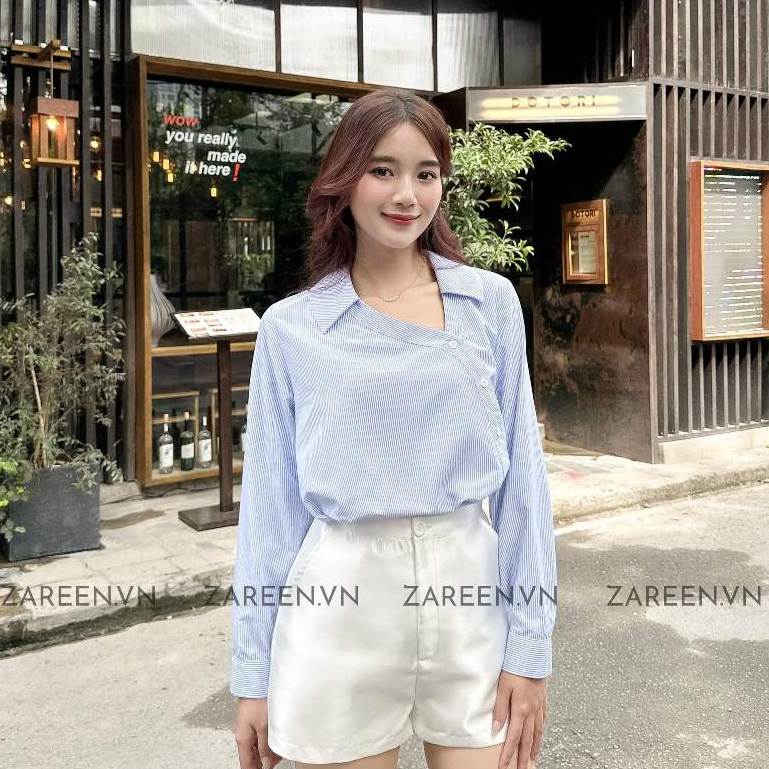ZAREEN | ÁO SƠ MI CỔ LỆCH ZAREEN SOM72