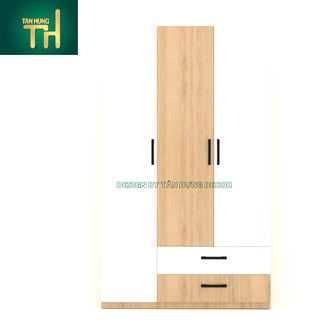   FREESHIPHCM  TỦ ĐỰNG QUẦN ÁO 3 CÁNH GỖ CÔNG NGHIỆP MDF PHỦ MELAMINE DÀY 17LI 