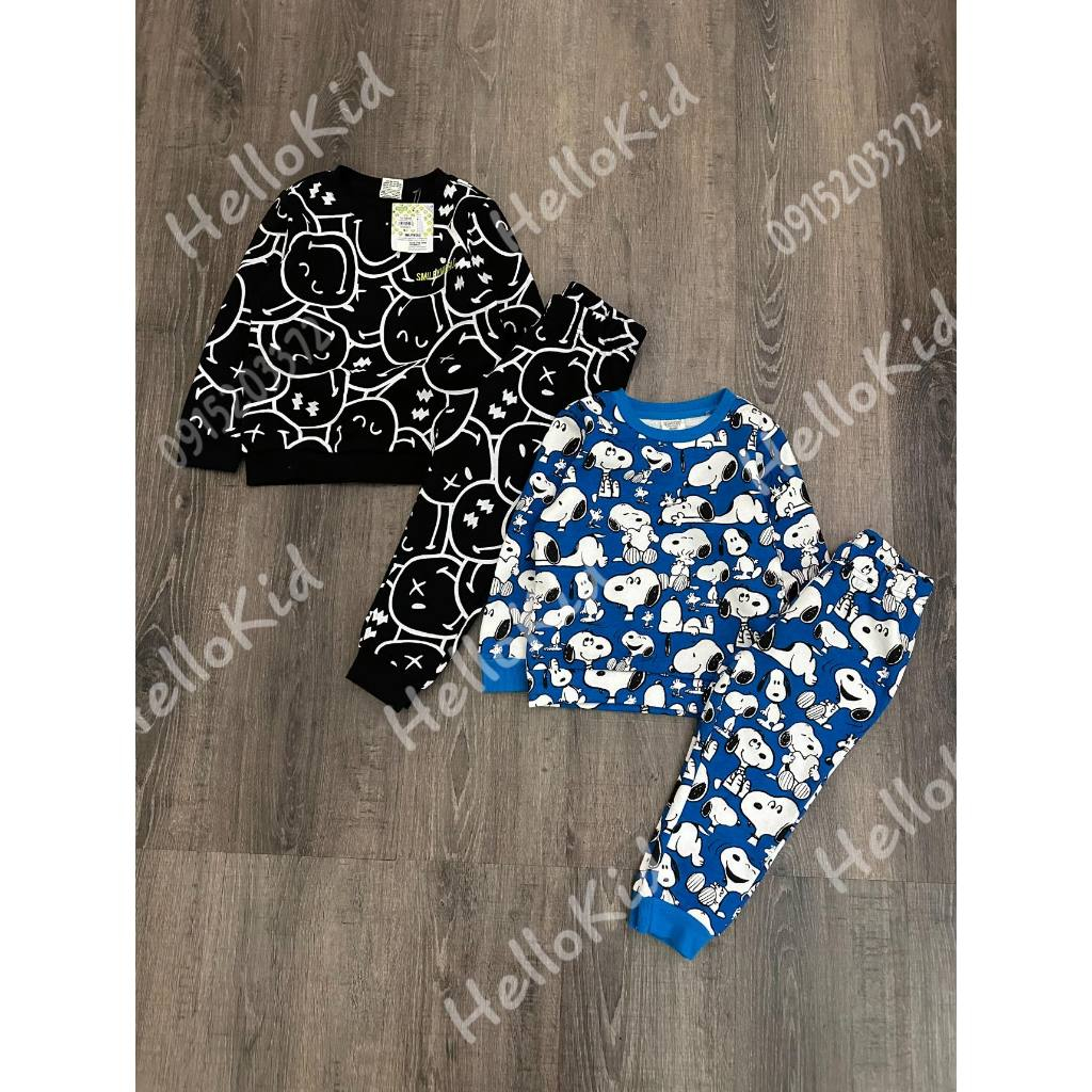 2111- Bộ nỉ nhiều hình ngộ nghĩnh dt bé trai & bé gái