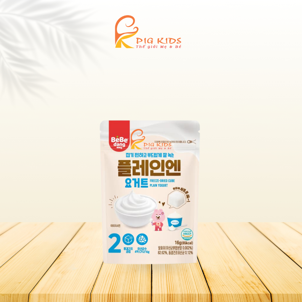 Sữa Chua Khô Hoa Quả Sấy Lạnh BEBEDANG Cho Bé Ăn Dặm 10m+
