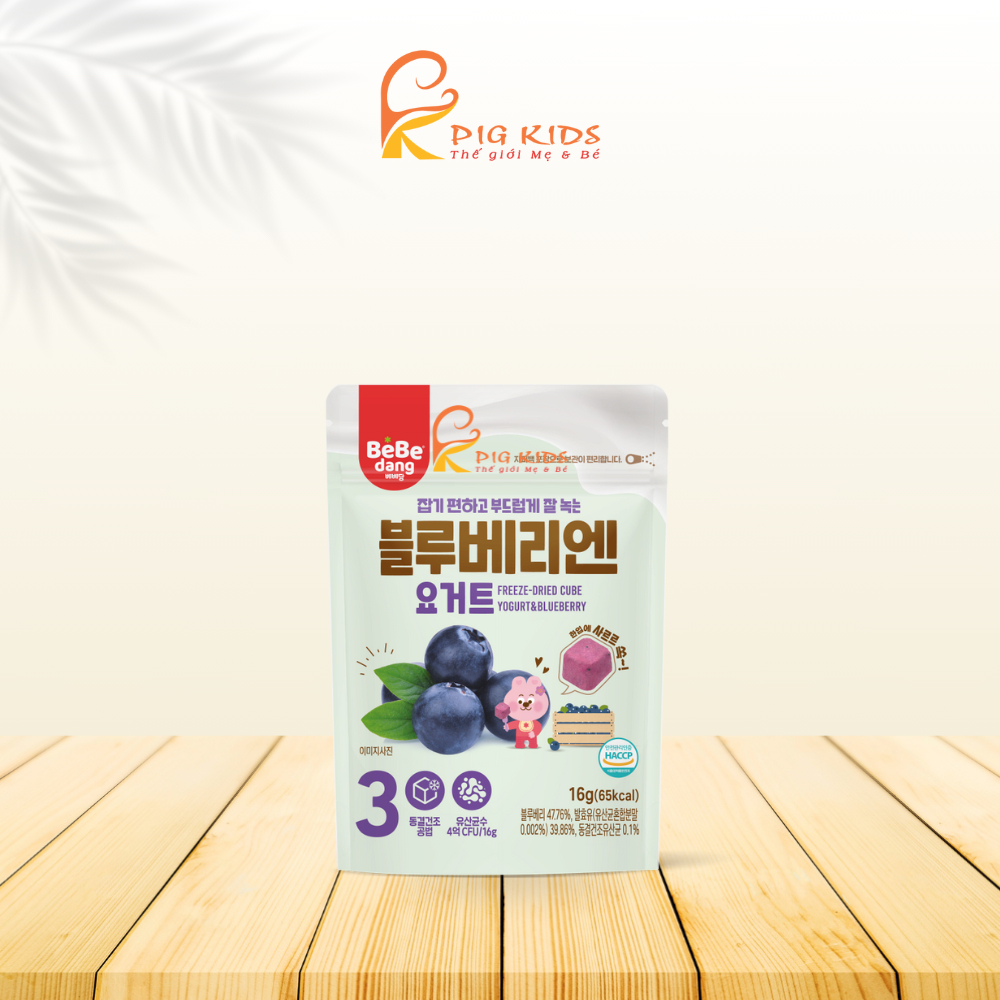 Sữa Chua Khô Hoa Quả Sấy Lạnh BEBEDANG Cho Bé Ăn Dặm 10m+