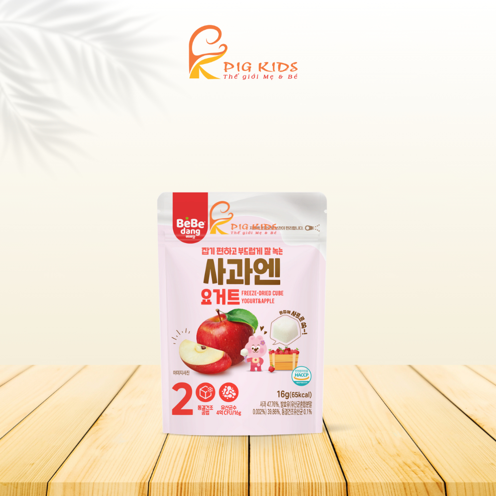 Sữa Chua Khô Hoa Quả Sấy Lạnh BEBEDANG Cho Bé Ăn Dặm 10m+