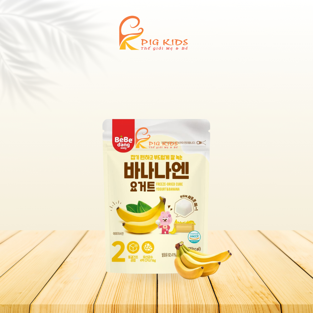 Sữa Chua Khô Hoa Quả Sấy Lạnh BEBEDANG Cho Bé Ăn Dặm 10m+