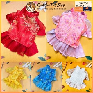  VÁY TẾT SIÊU ĐẸP DÀNH CHO CHÓ MÈO THƯƠNG HIỆU GOUMAO 