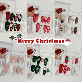 Hộp móng giả 20 móng thiết kế chất sơn gel sơn top xịn xò nail xmas