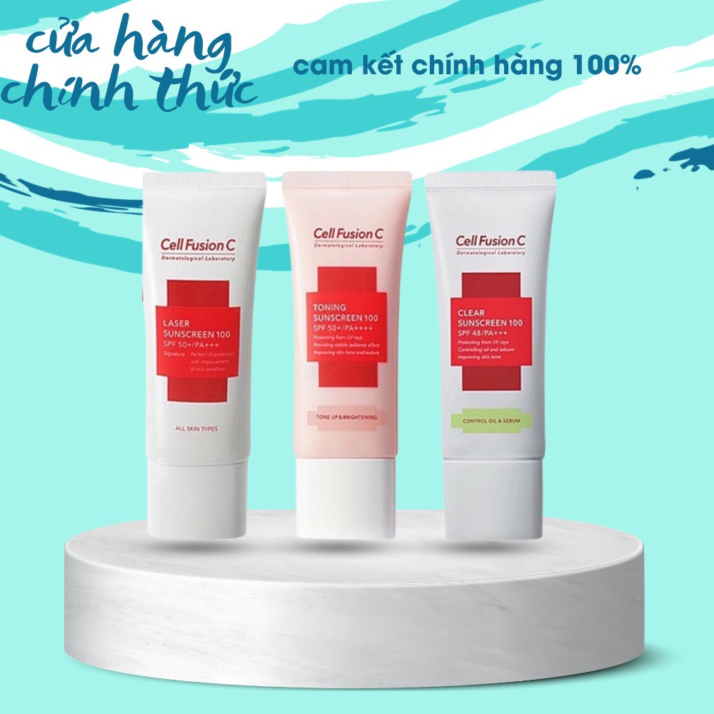 Kem Chống Nắng Cell Fusion C Toning Sunscreen 100 Spt50+ PA++++ Màu Hồng