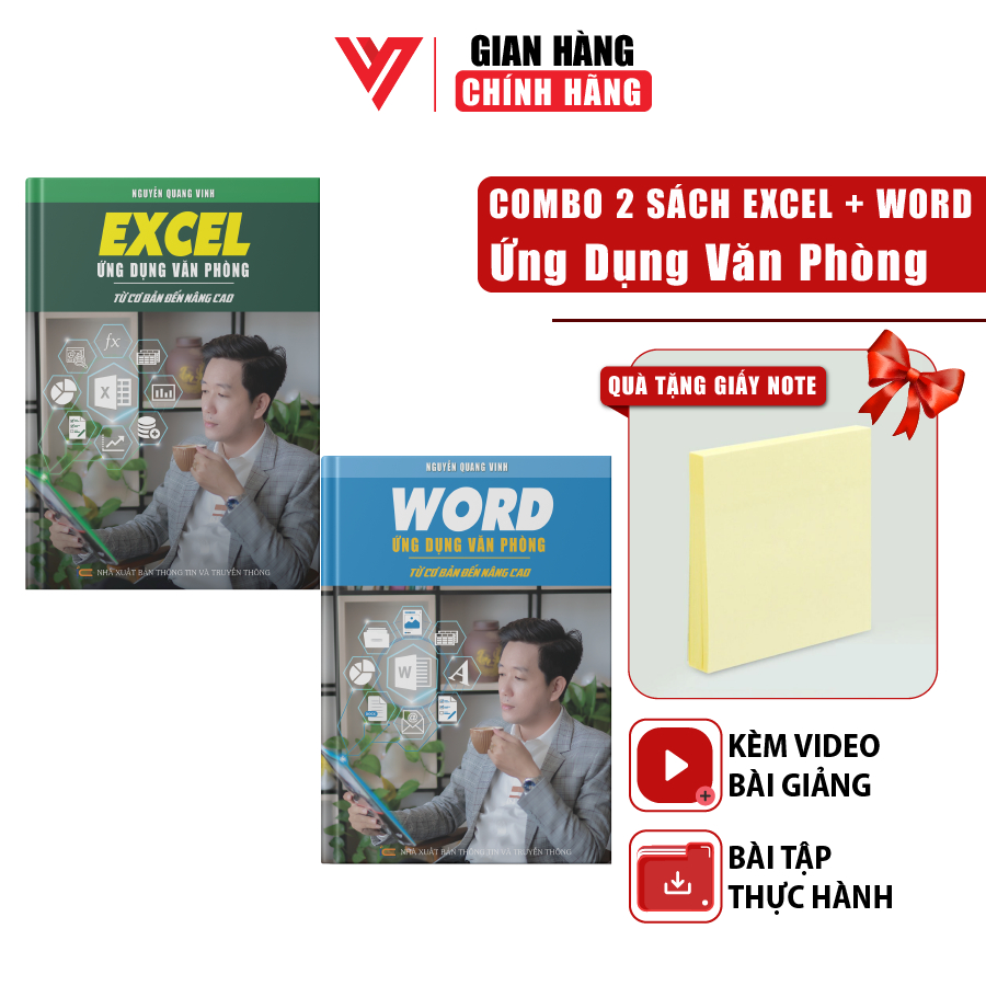 Combo 2 Sách Excel Và Word Ứng Dụng Văn Phòng ĐÀO TẠO TIN HỌC Từ Cơ Bản Đến Nâng Cao