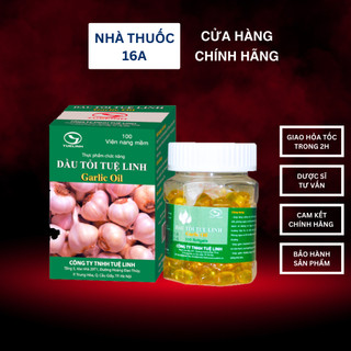 DẦU TỎI TUỆ LINH - DƯỢC PHẨM TUỆ LINH - TĂNG CƯỜNG SỨC ĐỀ KHÁNG, NGĂN NGỪA MẢNG XƠ VỮA, CHỐNG OXY HÓA