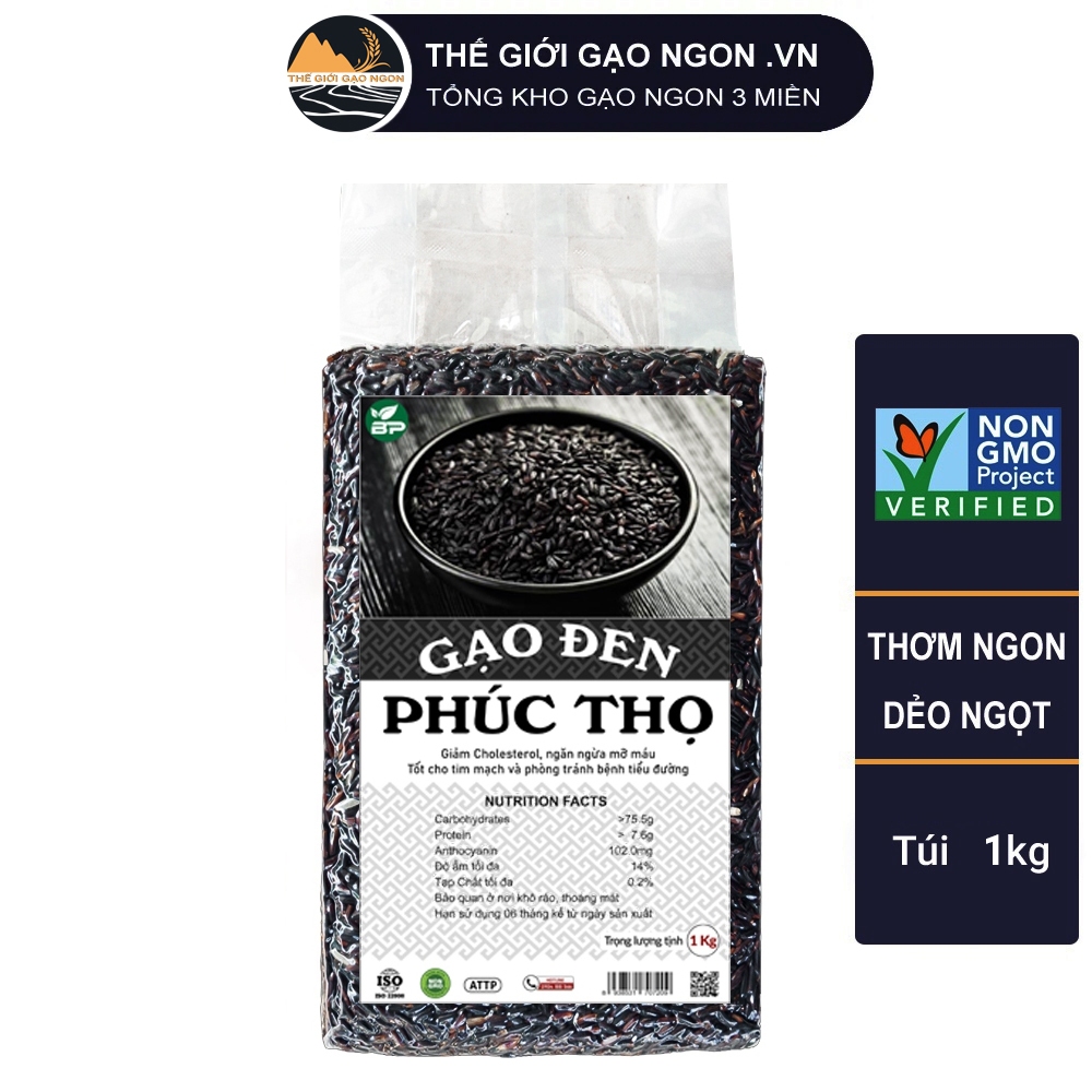 Gạo Lứt Đen hữu cơ BP Foods - Túi 1kg - Giá sỉ, date mới | BigBuy360 - bigbuy360.vn