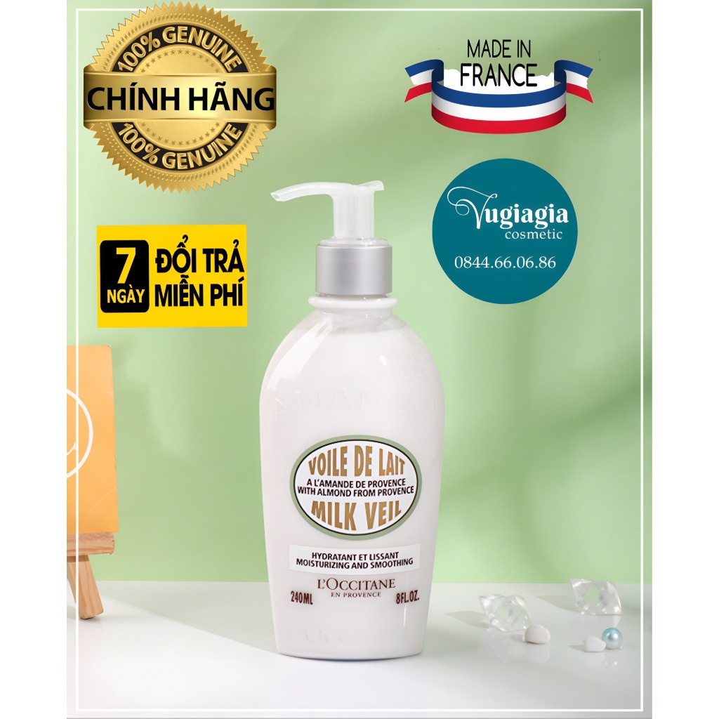 Sữa dưỡng thể hạnh nhân Loccitane / L’Occitane Almond Milk Veil