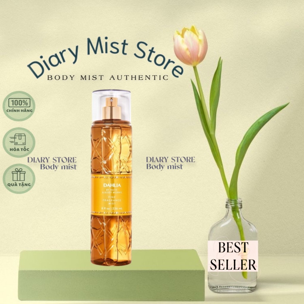 𝐃𝐢𝐚𝐫𝐲𝐦𝐢𝐬𝐭.𝐬𝐭𝐨𝐫𝐞 Xịt thơm Bath & Body Works - Dahlia