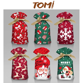  Set 10 Túi Đựng Quà Tặng Bánh Kẹo Giáng Sinh TOMI Chất NiLong Cao Cấp 181 