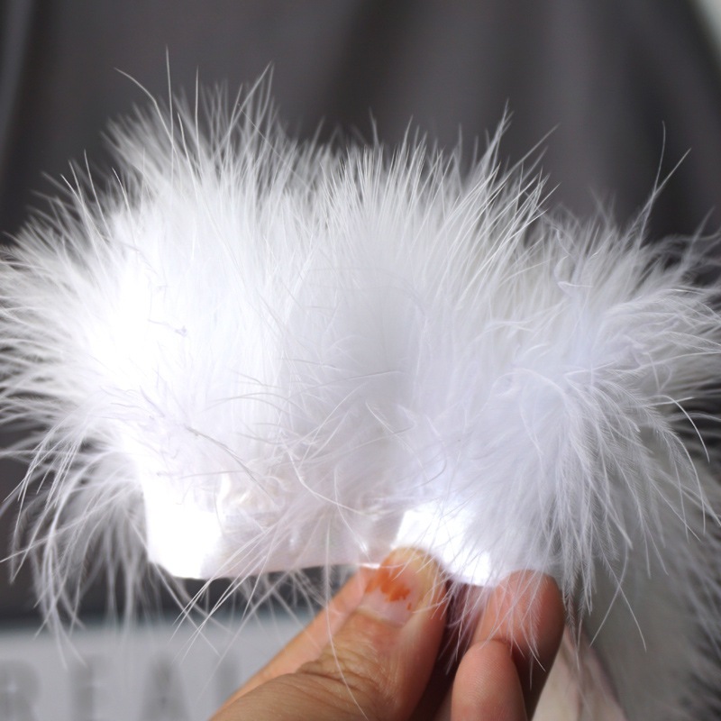 Lông Vũ Xù Cao ~7cm Dùng Trong May Mặc, Trang Trí Áo Váy Đầm