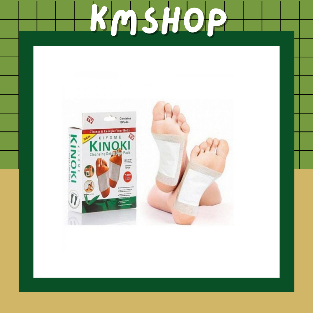Miếng dán chân thải độc giảm đau Nhật Bản Kinoki Detox Foot Patch giúp thải độc tố đau nhức giữ ấm thư giãn hết mệt mỏi