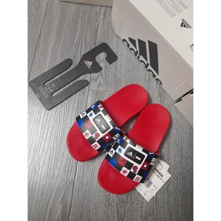 Dép trẻ em adidas adilette Comfort Spiderman K HP7758. Ảnh thật shop chụp
