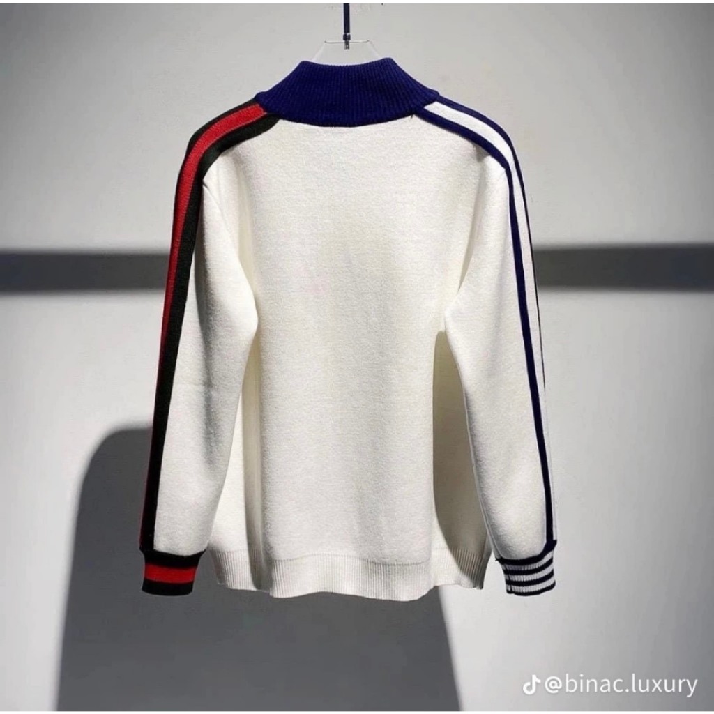 Áo Khoác Bomber Adidas Phối Gucci Logo Thêu Cực Đẹp - Áo Khoác Thể Thao Nam Nữ Adidas Phối Gucci Phong Cách Boy Phố