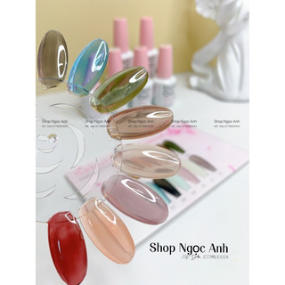 Thạch BoBo Gồm 12 Chai Sơn Gel Thạch Bán Lẻ Từng Chai - Ảnh Thật Được Chụp Tại Shop