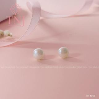  Đôi Bông tai nữ bạc ta đính hạt nước ngọt xinh xắn nhẹ nhàng dễ thương dễ phối đồ - BT 1063 