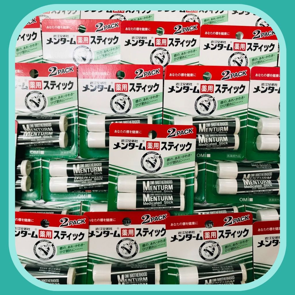 Son dưỡng môi Omi Menturm chống môi khô  Nhật Bản