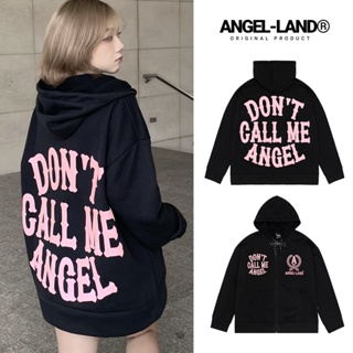 Áo Hoodie Khoá Kéo Trơn Angel - Land Dont Call Me Angel Form unisex