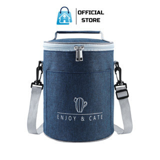 Túi Giữ Nhiệt Hình Trụ Kích Thước Lớn Chống Nước Đựng Hộp Cơm, Đồ Cho Bé, Văn Phòng XaviaHome