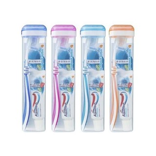Set bàn chải+ kem đánh răng du lịch Aquafresh Nhật Bản