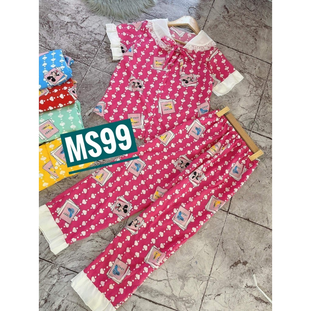 Đồ bộ dài thun aty nhiều mẫu 40-48KG