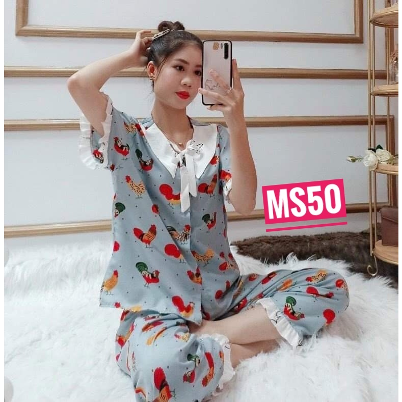 Đồ bộ dài thun aty nhiều mẫu 40-48KG