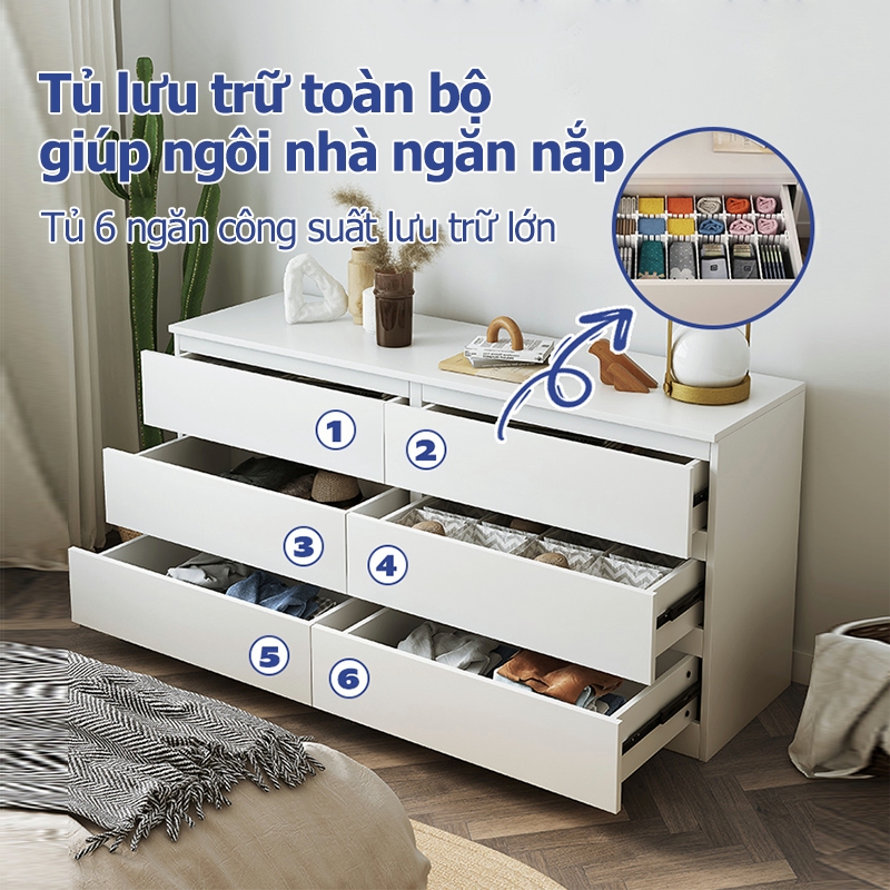 Tủ ngăn kéo gỗ tủ ngăn kéo gia đình phòng ngủ phòng khách