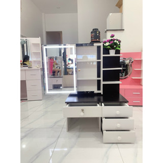 J012-Bàn trang điểm ngồi bệt. có tủ trong gương 62x95cm