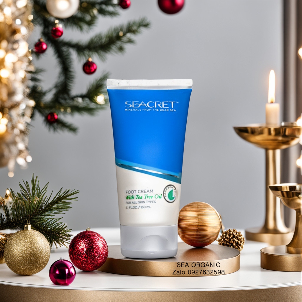 KEM DƯỠNG DA CHÂN MUỐI KHOÁN VÀ TRÀM TRÀ SEACRET FOOT CREAM WITH TEA TREE OIL