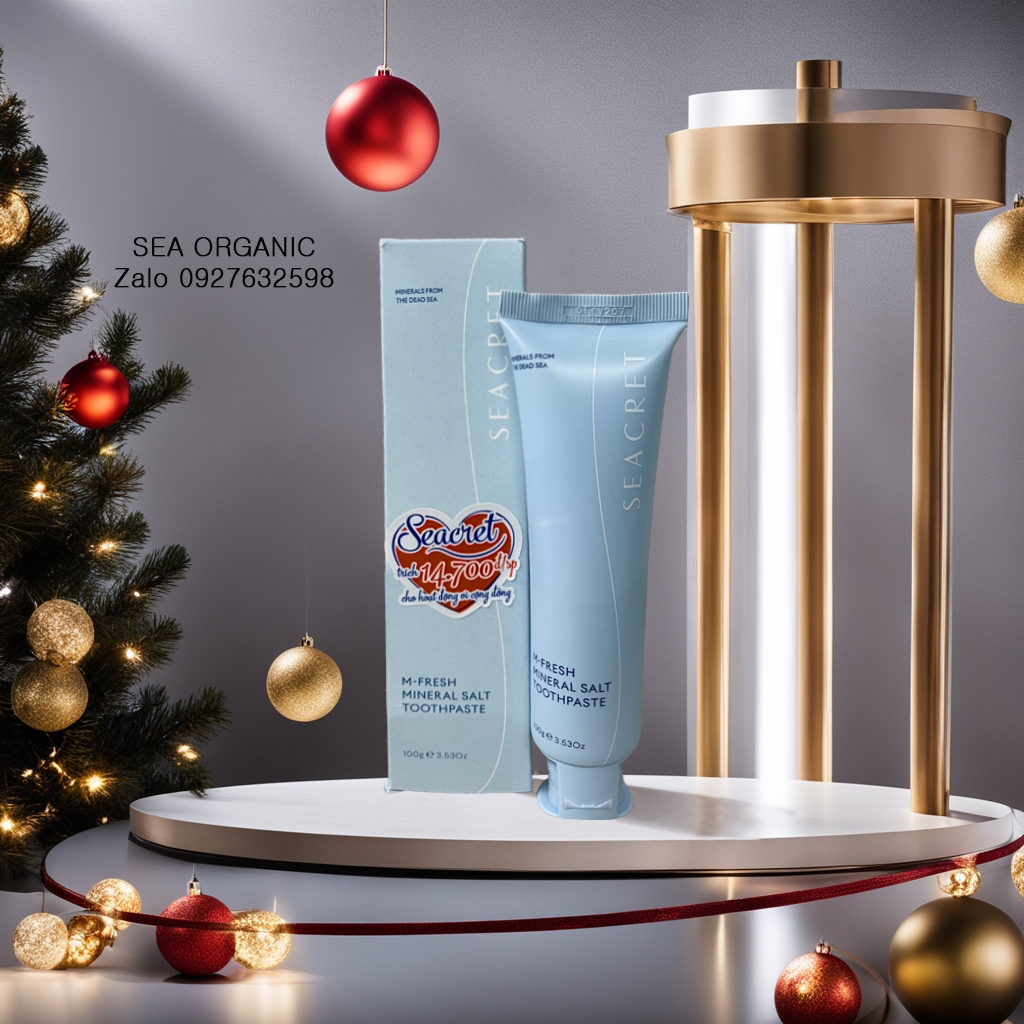 KEM ĐÁNH RĂNG MUỐI KHOÁN BIỂN CHẾT SEACRET M-FRESH MINERAL SALT TOOTHPASTE