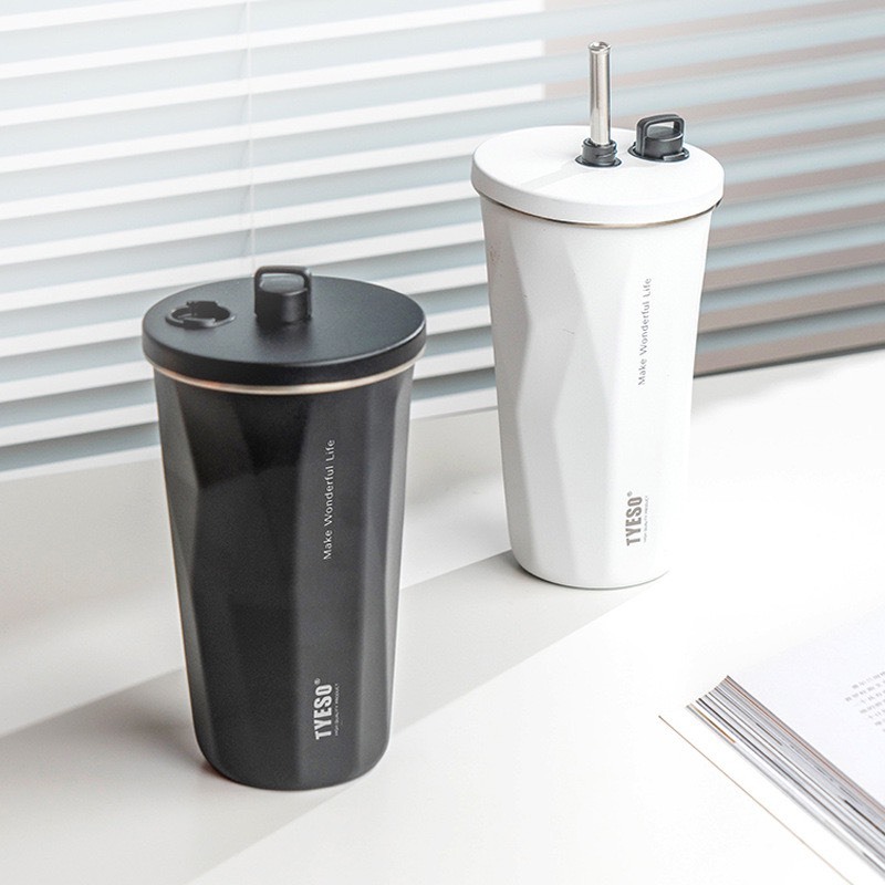 Ly Giữ Nhiệt Tyeso Wonderful Life 600ml Inox 304 Logo In Chìm