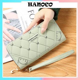 Ví nữ dài cầm tay đựng tiền nhiều ngăn dễ thương Phong Cách Hàn Quốc 2024 HANOCO