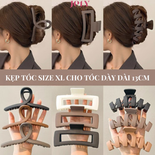 Kẹp tóc hàn quốc càng cua cỡ lớn size đại dài 13cm cho tóc siêu dày và dài nhám nhiều mẫu xinh cho nữ JOLY