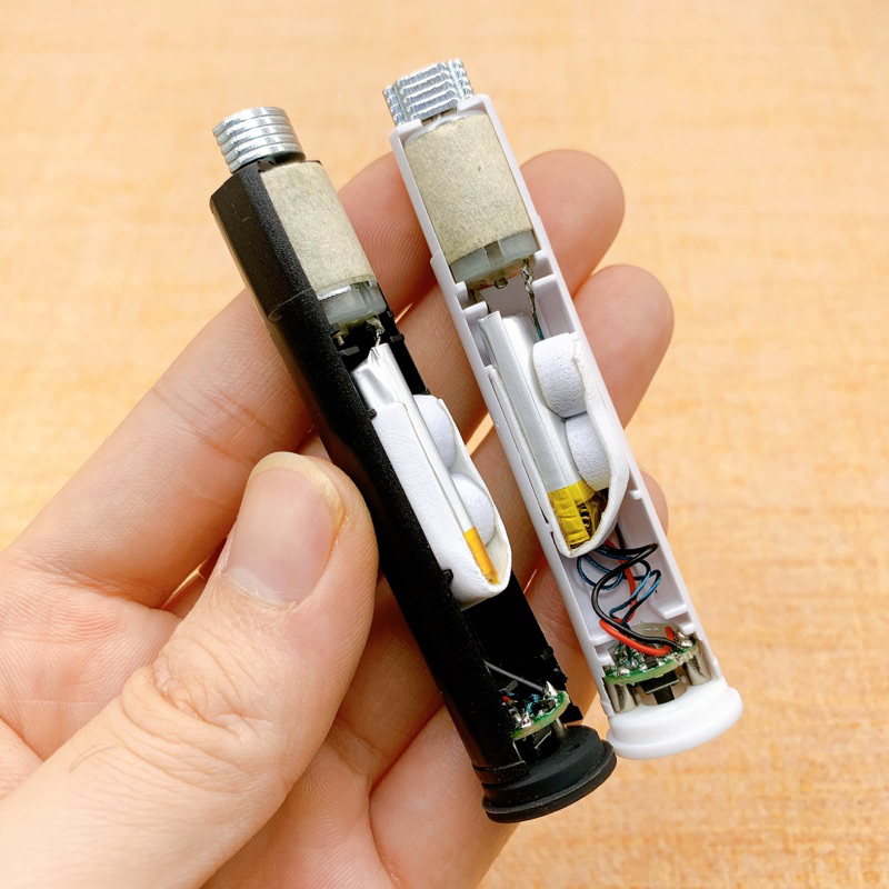 Động cơ rung DC 3.7V vỏ nhựa kèm cáp sạc nam châm - DIY máy mát xa