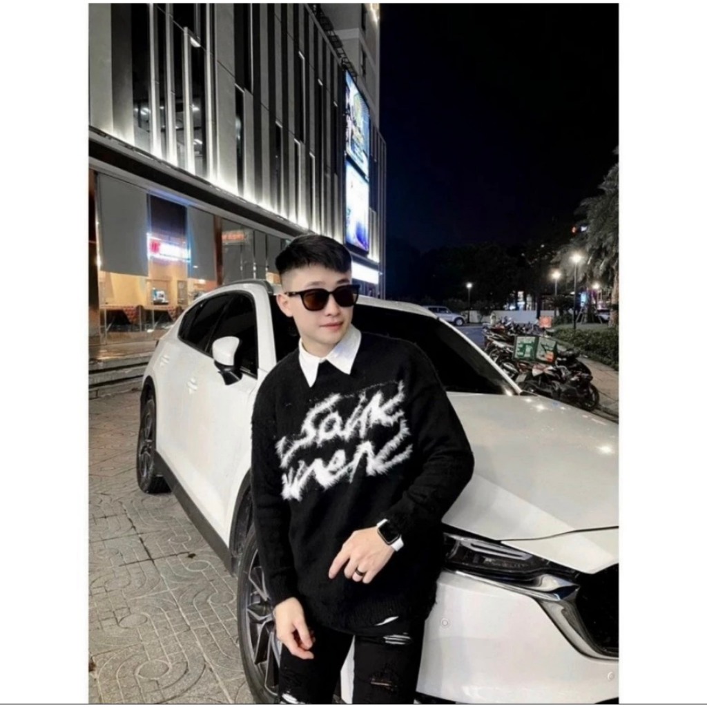 Áo Len Saint Laurent Hàng Loại 1 Bản Cao Cấp Dày Dặn Phong Cách Boy Phố Hottrend - Áo Len SAINT LAURENT Hàng Quảng Châu