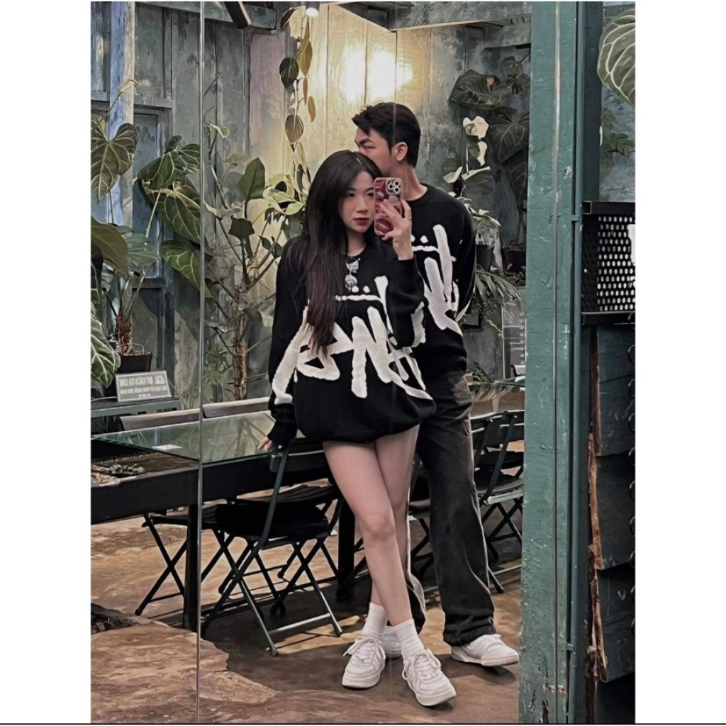 Áo Len Nam Nữ Stussy Phong Cách Hàn Quốc - Áo Len Sweater Stussy Phong Cách Boy Phố Hottrend 2023