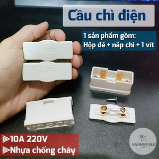 Cầu chì điện VINA nhựa chống cháy 10A 220V
