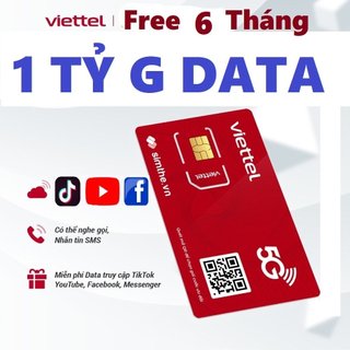 [ Full Data Tốc Độ Cao ] Sim Viettel 4G FREE 1 NĂM Tặng 1 Tỷ GB Truy Cập Mạng Không Cần Nạp Tiền Sim 12MXH100 6MXH100