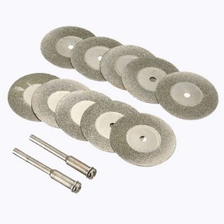 Bộ 10 cái đĩa cắt tráng kim cương mini 35mm Gắn Máy Khoan Chuôi 3mm - đĩa cắt sắt mini - đĩa cắt nhôm - lưỡi cShoppLionn