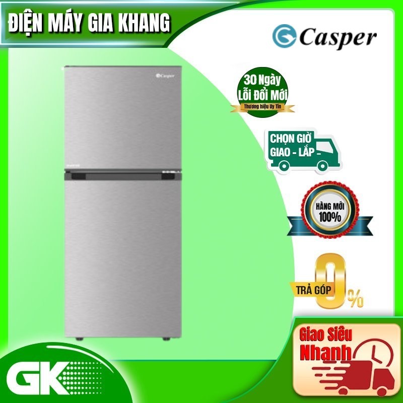RT-215VS - Tủ lạnh Casper Inverter 200 lít RT-215VS, Sản xuất Thái Lan, Diệt khuẩn Ion Bạc Fresh Ag - Giao miễn phí HCM