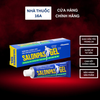 Salonpas gel tuýp 30g - chính hãng công ty - gel bôi giảm đau cơ, nhức lưng, khớp vận động