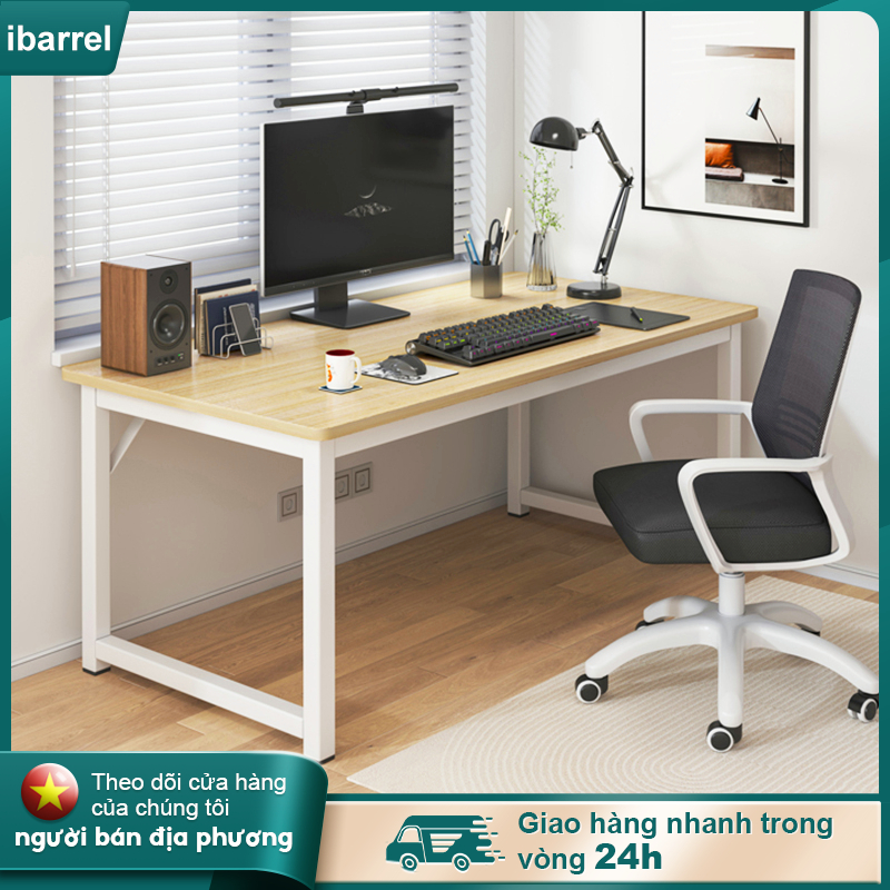 Bàn làm việc đa năng bàn học gỗ BÀN LÀM VIỆC đa năng chân sắt dùng cho văn phòng